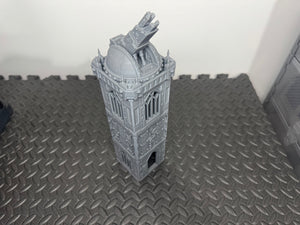 Grid City Gothic Cannon Tower #1 Sci Fi Building 28mm 32mm Terrain 3D Printed
