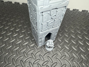 Grid City Gothic Cannon Tower #1 Sci Fi Building 28mm 32mm Terrain 3D Printed