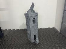 Load image into Gallery viewer, Grid City Gothic Cannon Tower #1 Sci Fi Building 28mm 32mm Terrain 3D Printed
