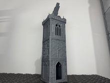 Load image into Gallery viewer, Grid City Gothic Cannon Tower #1 Sci Fi Building 28mm 32mm Terrain 3D Printed
