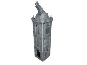 Grid City Gothic Cannon Tower #1 Sci Fi Building 28mm 32mm Terrain 3D Printed
