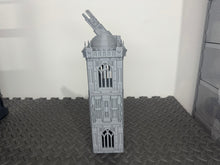 Load image into Gallery viewer, Grid City Gothic Cannon Tower #1 Sci Fi Building 28mm 32mm Terrain 3D Printed
