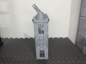 Grid City Gothic Cannon Tower #1 Sci Fi Building 28mm 32mm Terrain 3D Printed