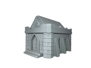 Gothic Chapel Church Industrial Sci Fi Building 28mm 32mm Terrain 3D Printed