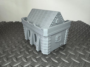 Gothic Chapel Church Industrial Sci Fi Building 28mm 32mm Terrain 3D Printed