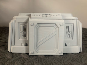 Defence Bunker Supply Depot Building Wargaming Sci-Fi 28mm 3D Printed in Grey