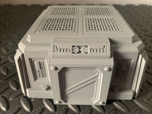 Defence Bunker Supply Depot Building Wargaming Sci-Fi 28mm 3D Printed in Grey