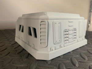 Defence Bunker Supply Depot Building Wargaming Sci-Fi 28mm 3D Printed in Grey