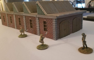 Interlocking Section Factory Warehouse for Modern Warfare Wargaming 28mm