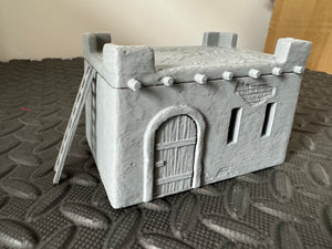 Desert House Outer Rim Tatooine Sci Fi Style Building 28mm Wargaming Terrain 3D Printed