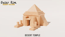 Load image into Gallery viewer, Desert Pyramid Temple Outer Rim Tatooine Style Building 28mm Wargames 3D Printed
