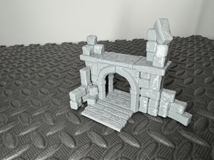 Medieval Castle Platform Archway 28mm Tabletop RPG Wargaming Scenery Terrain