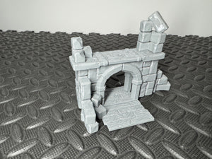 Medieval Castle Platform Archway 28mm Tabletop RPG Wargaming Scenery Terrain