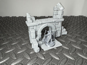 Medieval Castle Platform Archway 28mm Tabletop RPG Wargaming Scenery Terrain