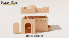 Load image into Gallery viewer, Desert House 4 Outer Rim Tatooine Sci Fi Style Building 28mm Wargaming Terrain 3D Printed
