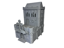 Load image into Gallery viewer, Gothic Cathedral Sci Fi Building 28mm 32mm Terrain 3D Printed Tabletop Gaming
