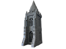 Load image into Gallery viewer, Grid City Gothic Tower Industrial Sci Fi Building 28mm 32mm Terrain 3D Printed
