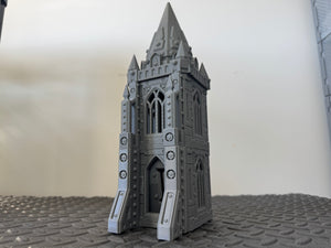 Grid City Gothic Tower Industrial Sci Fi Building 28mm 32mm Terrain 3D Printed