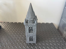 Load image into Gallery viewer, Grid City Gothic Tower Industrial Sci Fi Building 28mm 32mm Terrain 3D Printed
