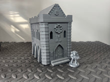 Load image into Gallery viewer, Gothic Sanctuary Sci Fi Building 28mm 32mm Terrain 3D Printed Tabletop Gaming
