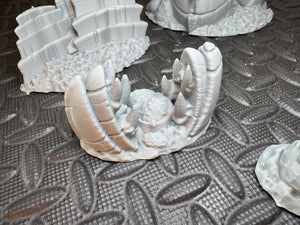 Insectoid Bioworld Alien Hive Clusters - Tabletop Scatter Terrain - 28mm 32mm
