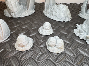Insectoid Bioworld Alien Hive Clusters - Tabletop Scatter Terrain - 28mm 32mm