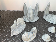 Load image into Gallery viewer, Insectoid Bioworld Alien Hive Clusters - Tabletop Scatter Terrain - 28mm 32mm
