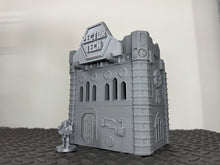 Load image into Gallery viewer, Gothic Corporate HQ Sci Fi Building 28mm 32mm Terrain 3D Printed Tabletop Gaming
