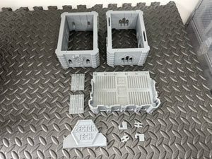Gothic Corporate HQ Sci Fi Building 28mm 32mm Terrain 3D Printed Tabletop Gaming