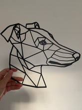 Load image into Gallery viewer, Geometric Whippet Greyhound Dog Pet Wall Art Decor Hanging Decoration 3D Printed 30cm x 26cm

