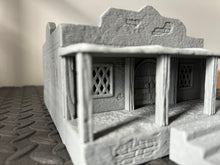 Load image into Gallery viewer, Desert Market Shop Tatooine Sci Fi Style Building 28mm Wargaming Terrain 3D Printed
