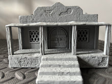 Load image into Gallery viewer, Desert Market Shop Tatooine Sci Fi Style Building 28mm Wargaming Terrain 3D Printed
