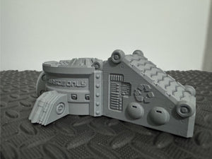 Organic Recycling Plant Sci-Fi Building Scatter Terrain 28mm 3D Printed in Grey