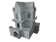 Load image into Gallery viewer, Grid City Gothic Outpost Industrial Sci Fi Building 28mm 32mm Terrain 3D Printed
