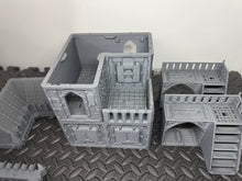Load image into Gallery viewer, Grid City Gothic Outpost Industrial Sci Fi Building 28mm 32mm Terrain 3D Printed
