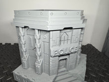 Load image into Gallery viewer, Sci Fi Building Cyber Police Headquarters Sci-Fi Tabletop Terrain 28mm 32mm
