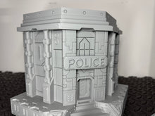 Load image into Gallery viewer, Sci Fi Building Cyber Police Headquarters Sci-Fi Tabletop Terrain 28mm 32mm
