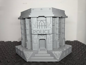 Sci Fi Building Cyber Police Headquarters Sci-Fi Tabletop Terrain 28mm 32mm