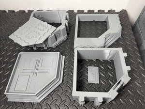 Sci Fi Building Cyber Police Headquarters Sci-Fi Tabletop Terrain 28mm 32mm