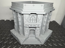 Load image into Gallery viewer, Sci Fi Building Cyber Police Headquarters Sci-Fi Tabletop Terrain 28mm 32mm
