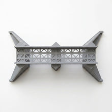 Load image into Gallery viewer, Large Model Railway Girder Bridge 00 Gauge with Stonework Effect Support Piers
