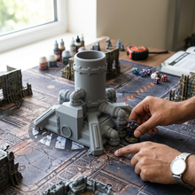 Load image into Gallery viewer, Sci-Fi Industrial Resource Extraction Pump 28mm Terrain - RPG Wargaming Scenery
