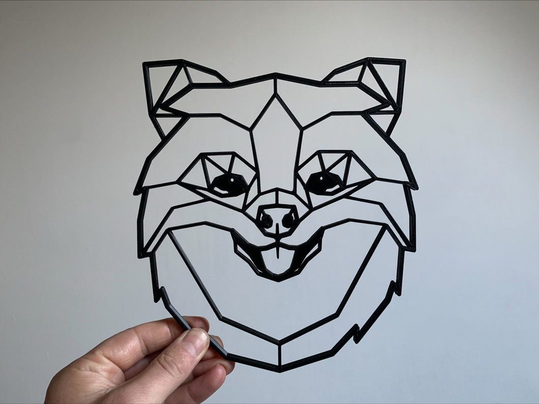 Geometric Pomeranian Dog Pet Wall Art Decor Hanging Decoration 3D Printed