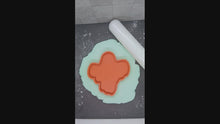 Load and play video in Gallery viewer, Smiling Ghost Cookie Cutter 3DPrinted Biscuit Stamp Halloween Fondant Decoration
