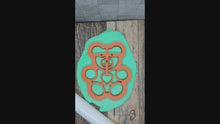 Load and play video in Gallery viewer, Teddy Bear 3D Printed Cookie Cutter Stamp Baking Biscuit Shape Tool
