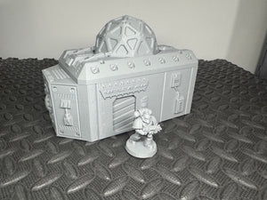 Science and Research Facility 1 Level Sci-Fi Building 28mm 32mm