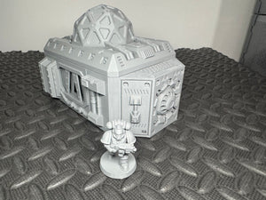 Science and Research Facility 1 Level Sci-Fi Building 28mm 32mm