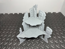 Load image into Gallery viewer, Gothic Corner Ruins Industrial Sci Fi Factory Building 28mm Terrain 3D Printed
