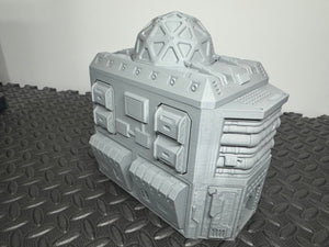 Science and Research Facility 2 Level Sci-Fi Building 28mm 32mm 3D Printed