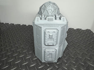 Science and Research Facility 2 Level Sci-Fi Building 28mm 32mm 3D Printed